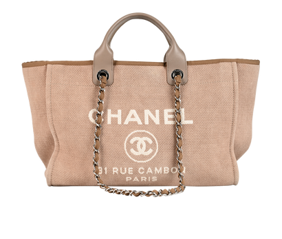 Medium Deauville, £2,100, Handbags, Brown, Canvas, Front view